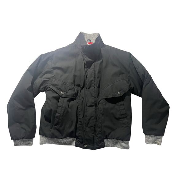 VTG Black Canyon Colorado Canvas Bomber Jacket Adult Quilted Insulated Unknwn SZ - Picture 2 of 13